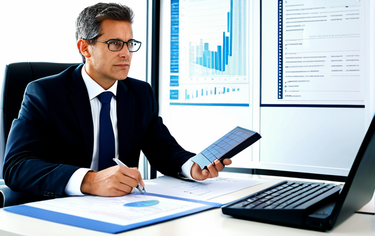 법률 자문가의 경력 유지 방법 - Specialized Lawyer at Work**
"A lawyer specializing in renewable energy law, wearing a professional...