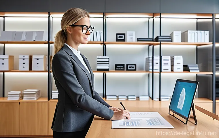 법률 자문가의 경험과 학습 - **Prompt 1: The Digital Transformation of a German Law Office**
    A bright, modern German law offi...