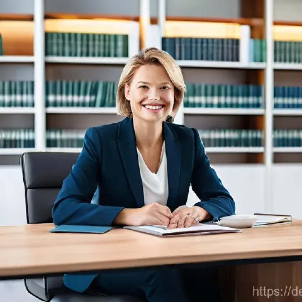 법률 자문가의 고객 관리 방식 - **Prompt 1: Modern Client Connection Through Digitalization**
"A professional, mid-career female...