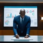 법률 자문가의 경력 관리 - **Prompt:** A dynamic, brightly lit modern law office, featuring a diverse group of professional law...