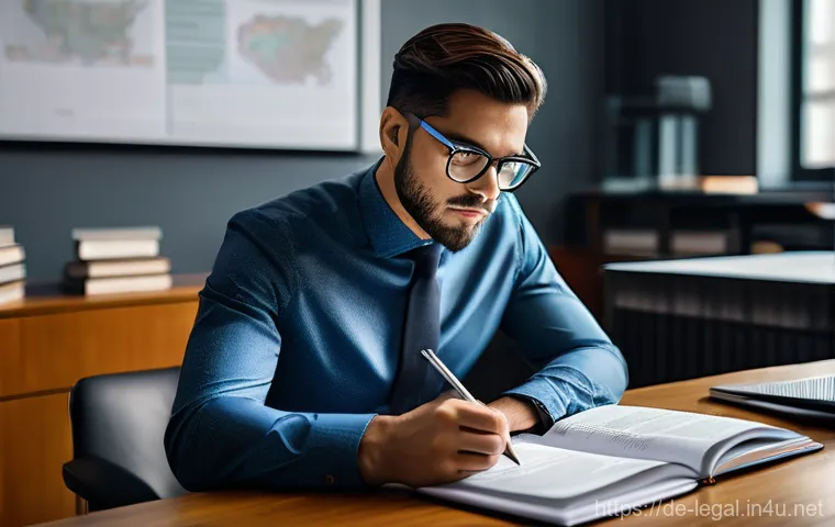 법률 자문가의 경력 관리 - **Prompt:** A tranquil scene depicting a female lawyer in her mid-30s, dressed in stylish, modest at... 법률 자문가의 경력 관리 - **Prompt:** A tranquil scene depicting a female lawyer in her mid-30s, dressed in stylish, modest at...