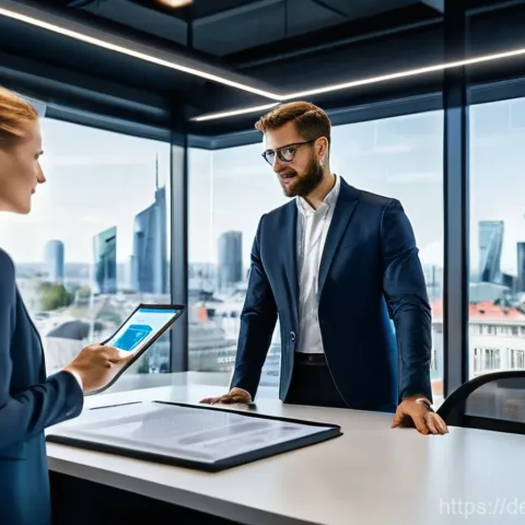 법률 자문가의 이론과 실무 적용법 - **Prompt: Digital Transformation in a Modern German Law Office**
"A diverse group of professiona...