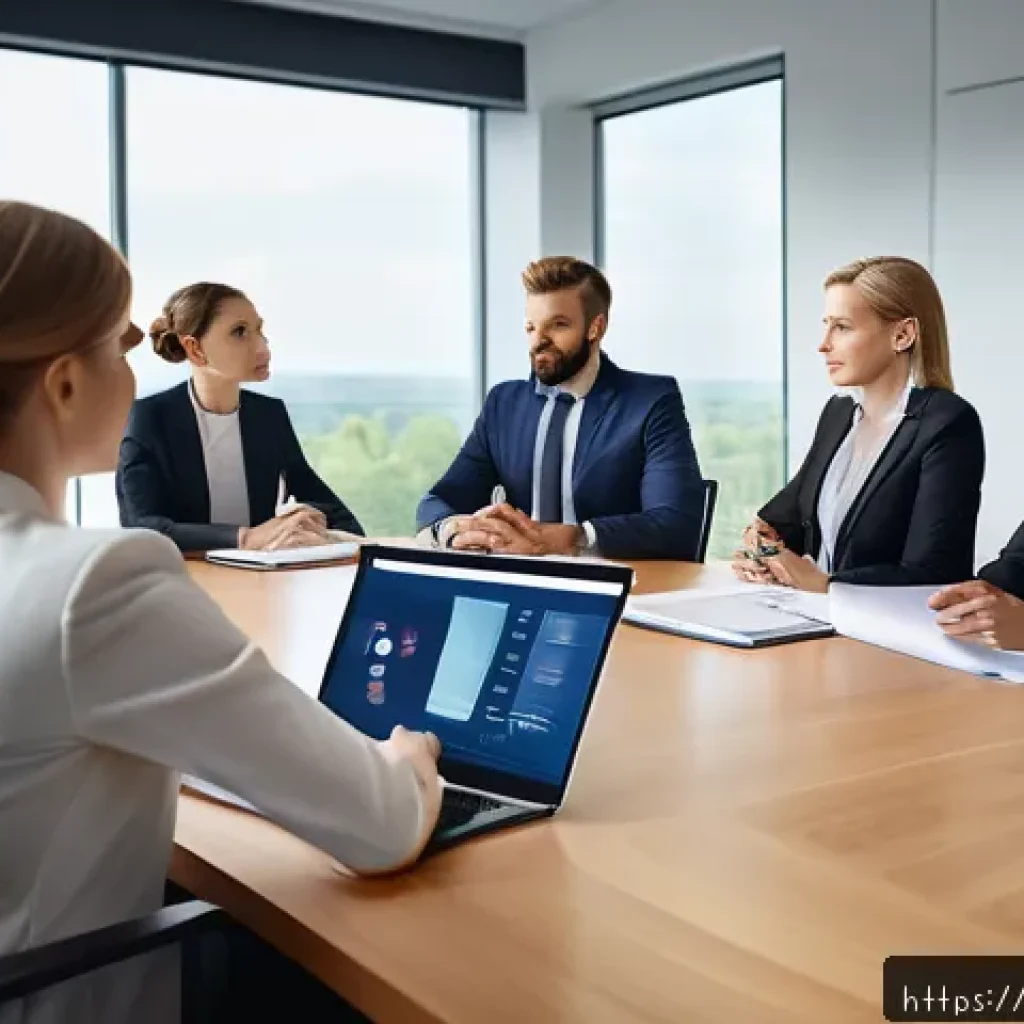 법률 자문가 업무 분담 - A professional legal team in a modern German law office engaged in a collaborative meeting around a ...